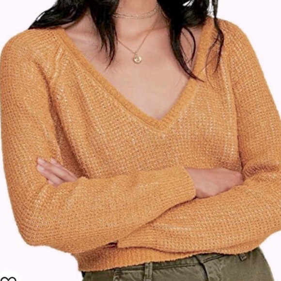 Free People Womens Cropped Knit Sweater - Picture 14 of 14